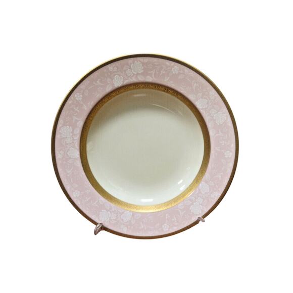 4 Mikasa Rose Hill Soup Bowls L5530 Rimmed 8 1/2" - Picture 2 of 3